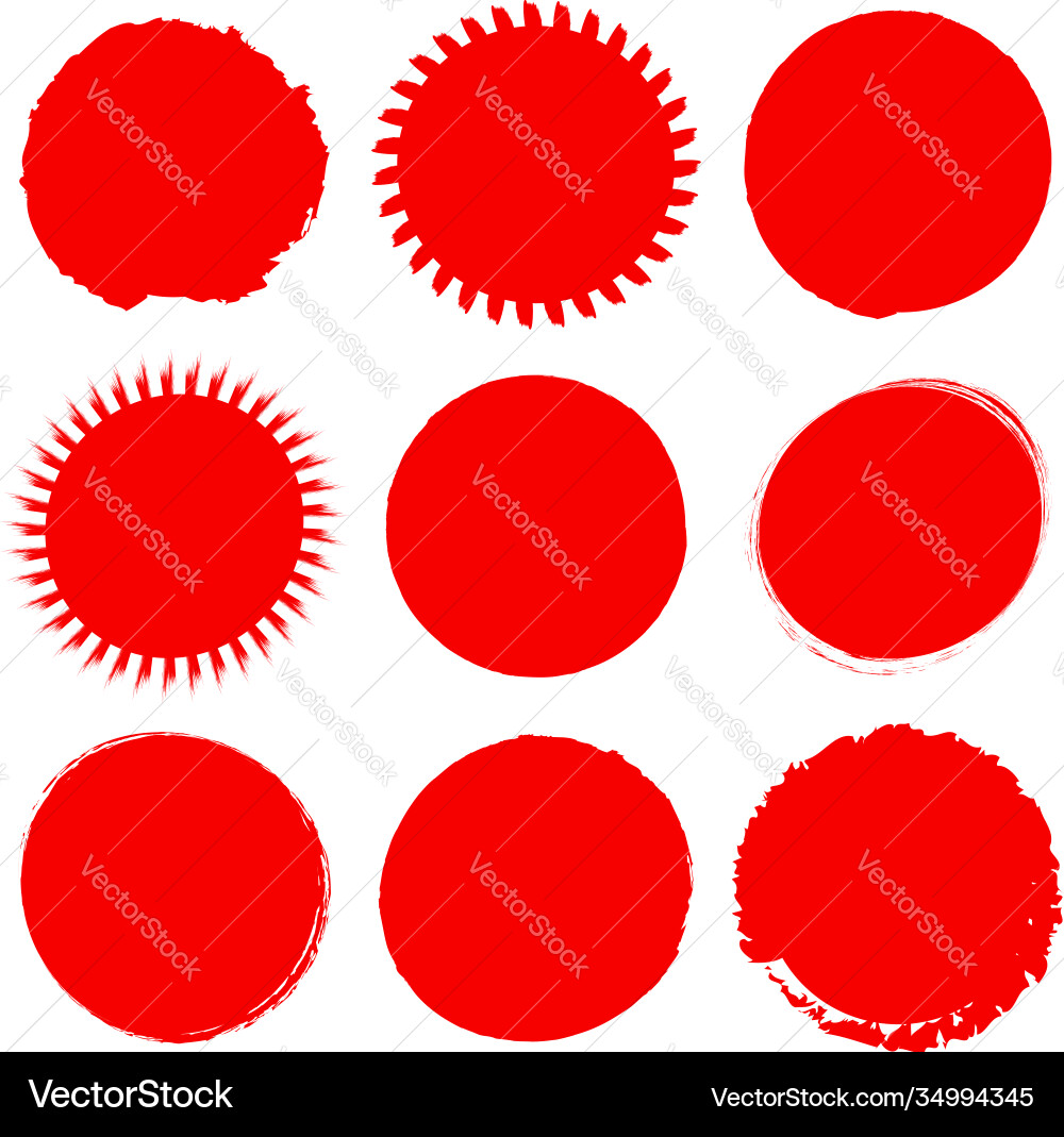 Grungy circle blob blotch Vector Image