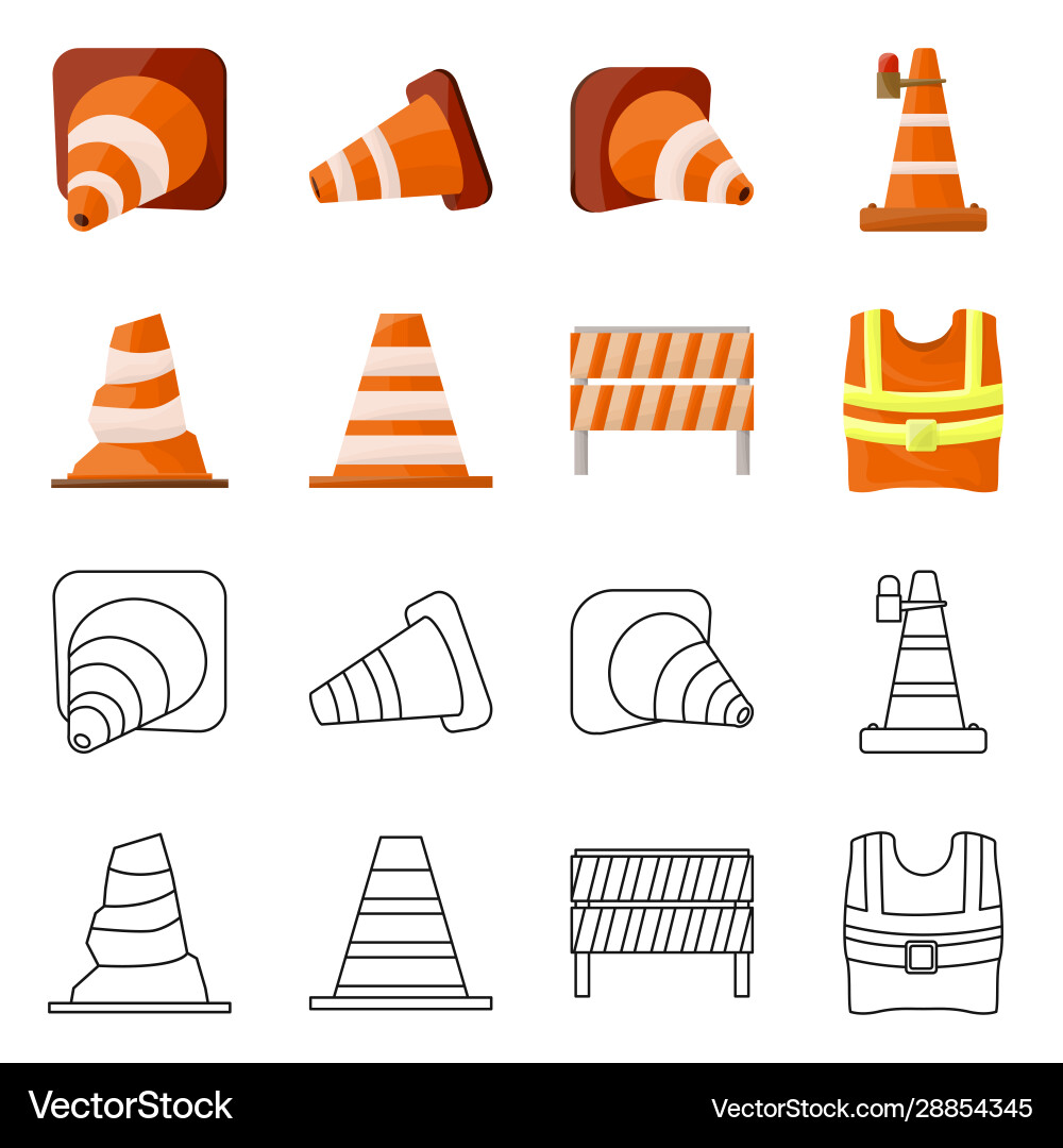 Isolated object obstacle and transportation Isolated object obstacle and transportation Vector Image