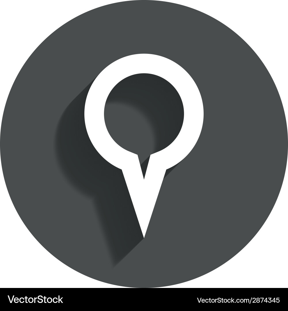 Landkarte Marker Icon - Standort Pointer vektorbild