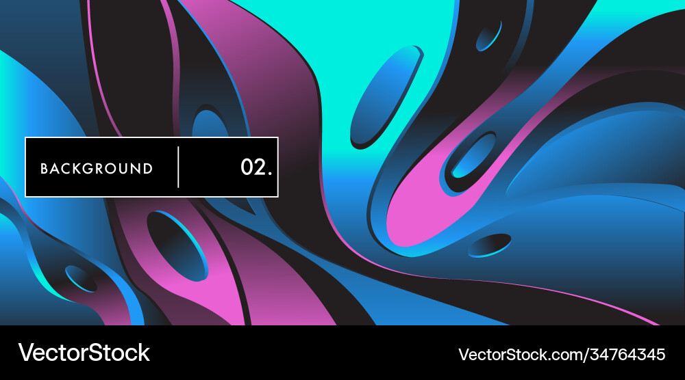 Liquid color background design fluid gradient Vector Image