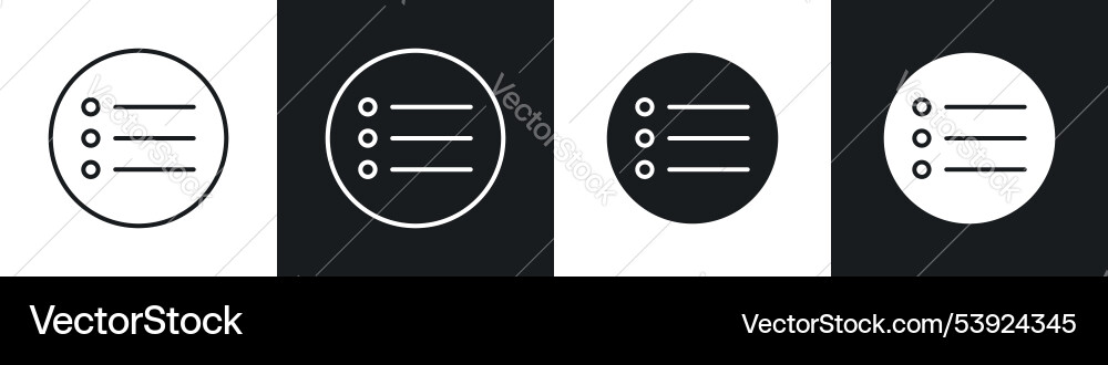 Menu list button icon Menu list button icon vector image