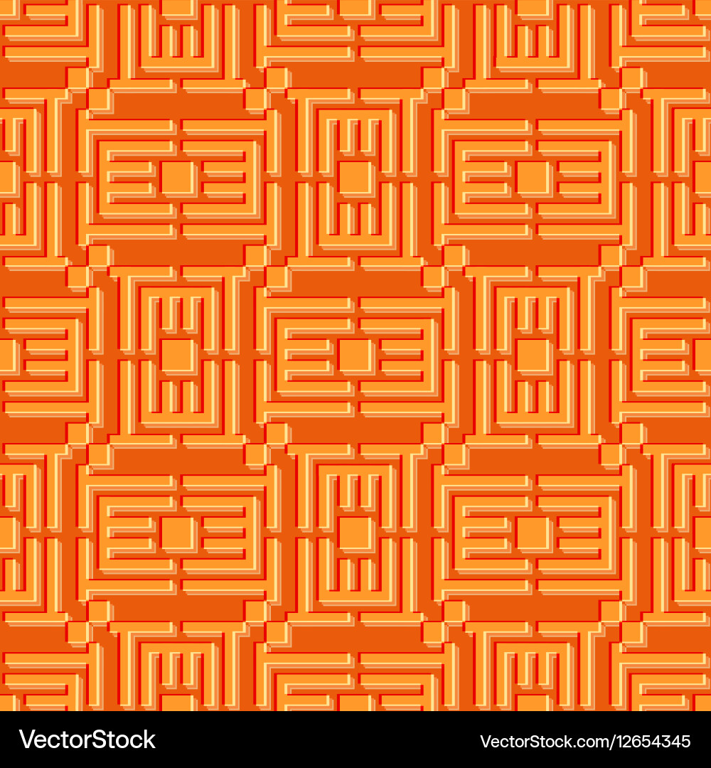 Puzzle geometric seamless pattern simple vector image