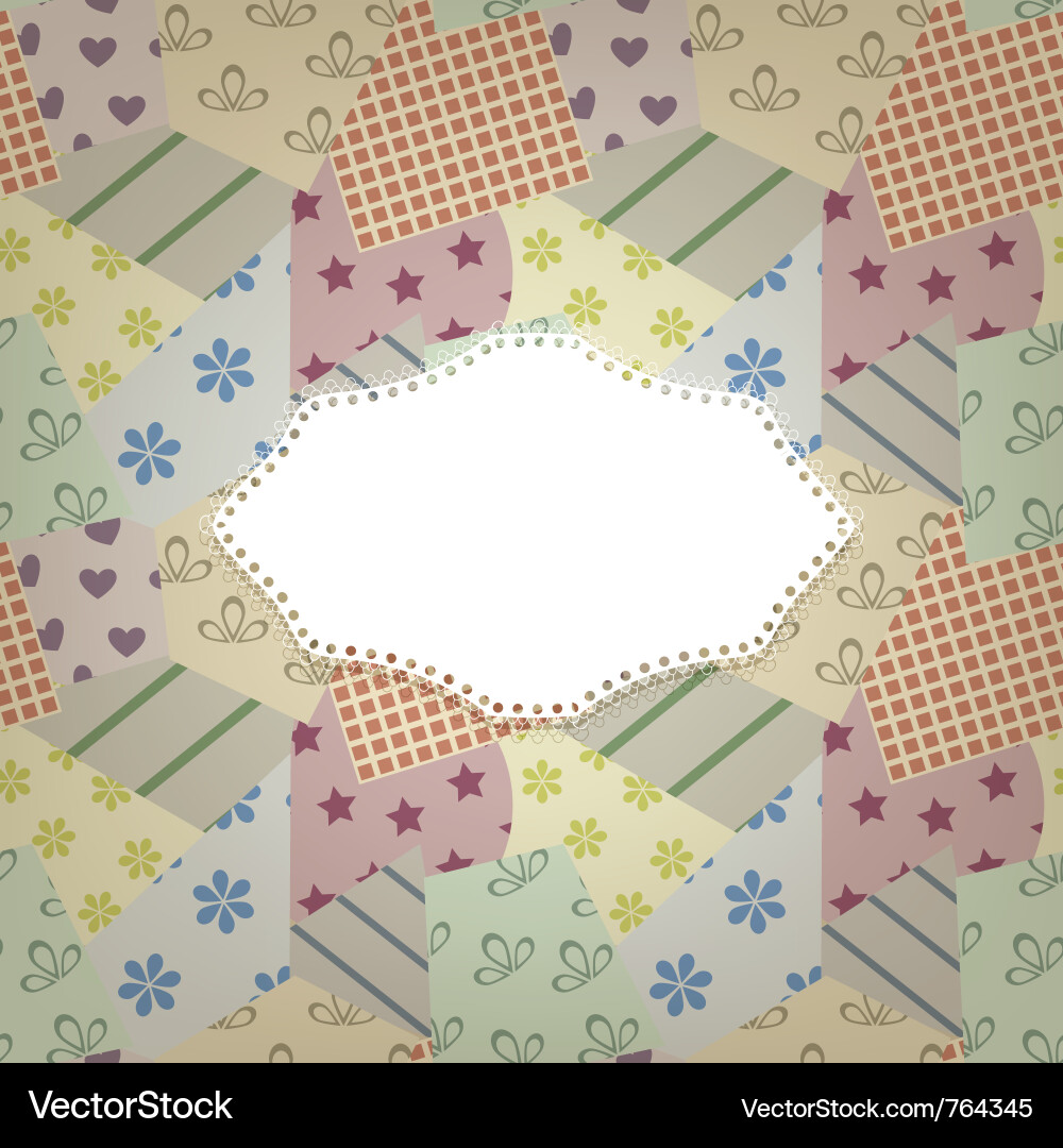 Seamless retro pattern vector image