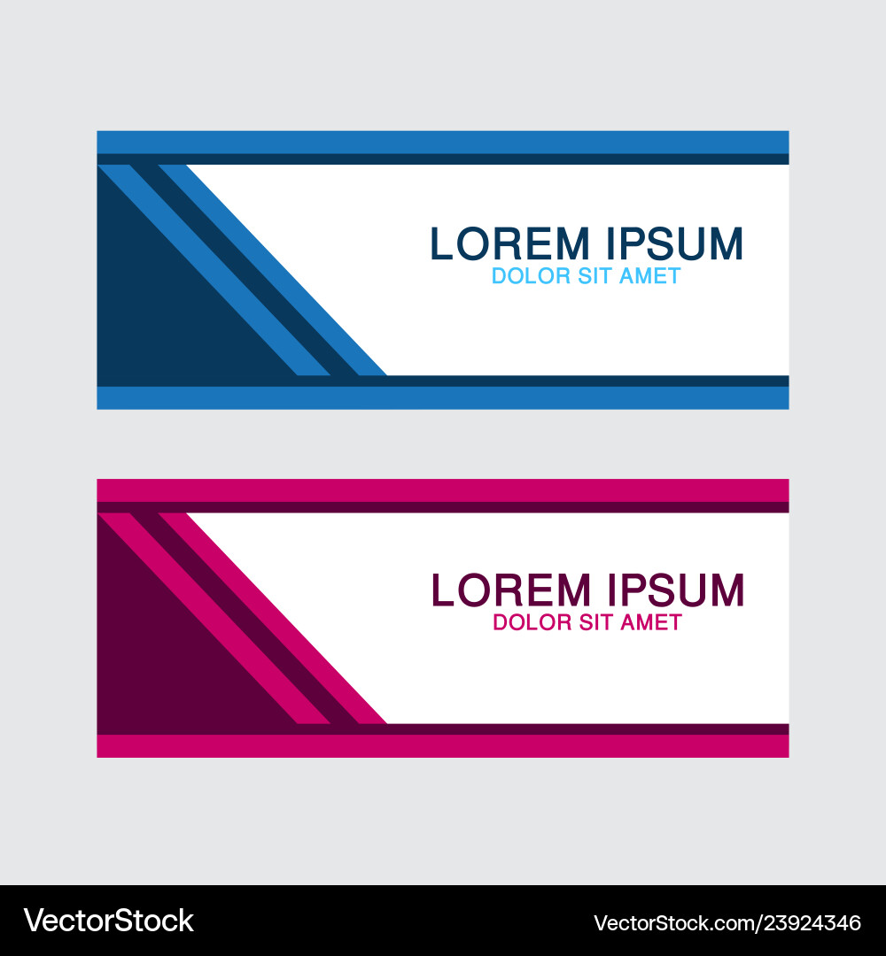 Abstract design banner web template vector image