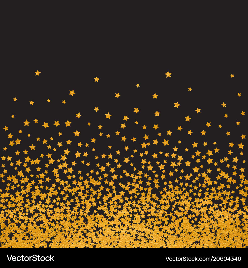 Abstract pattern of random falling stars Vector Image