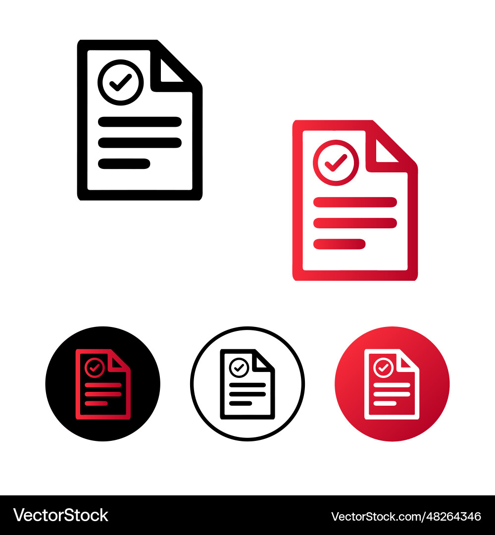 Abstract result pass icon Vector Image