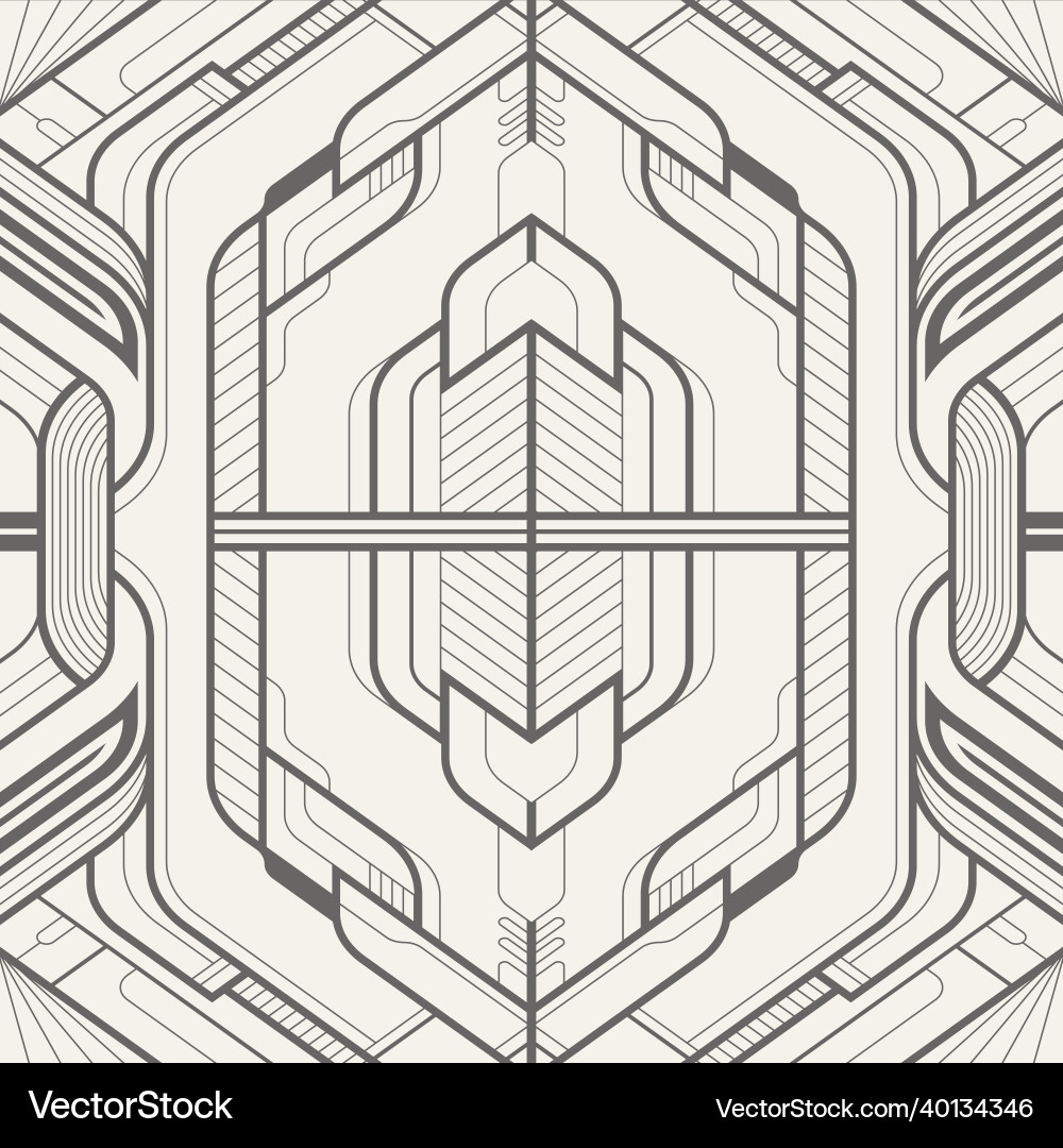 Abstract tech line seamless pattern Abstract tech line seamless pattern vector image