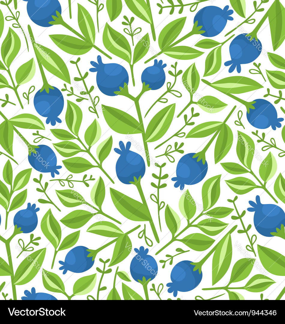 Berry Seamless Pattern vector image