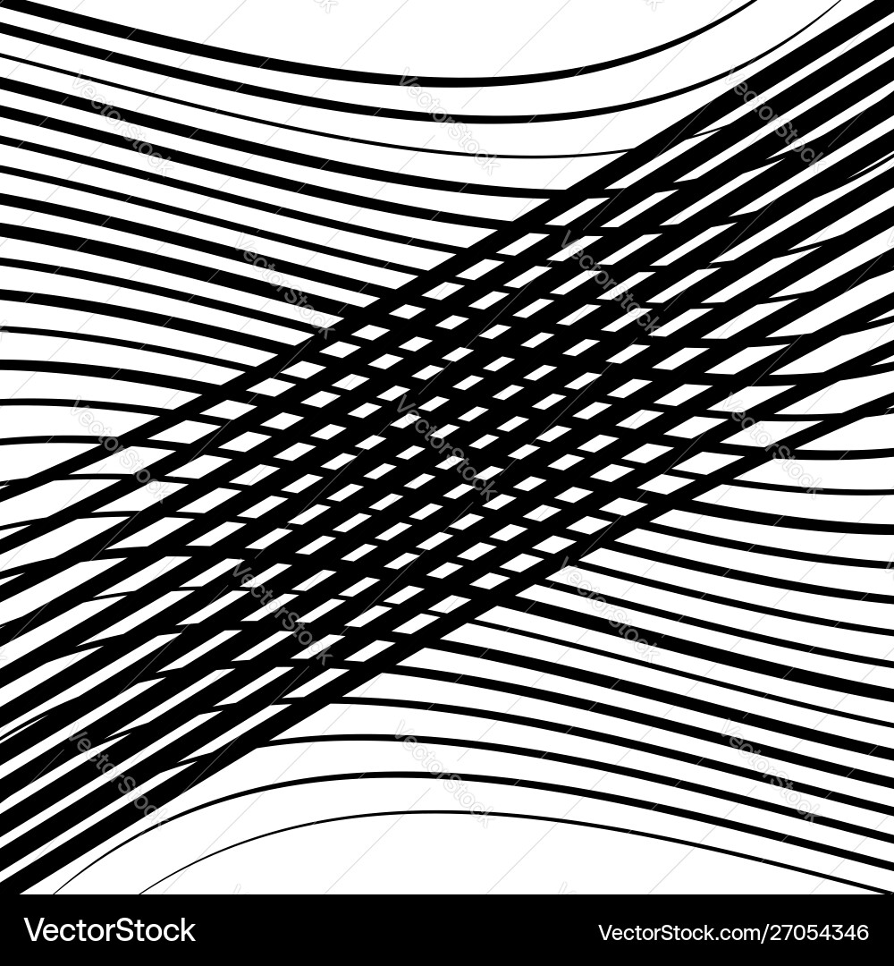 Dynamic Wavy Lines Pattern vector image