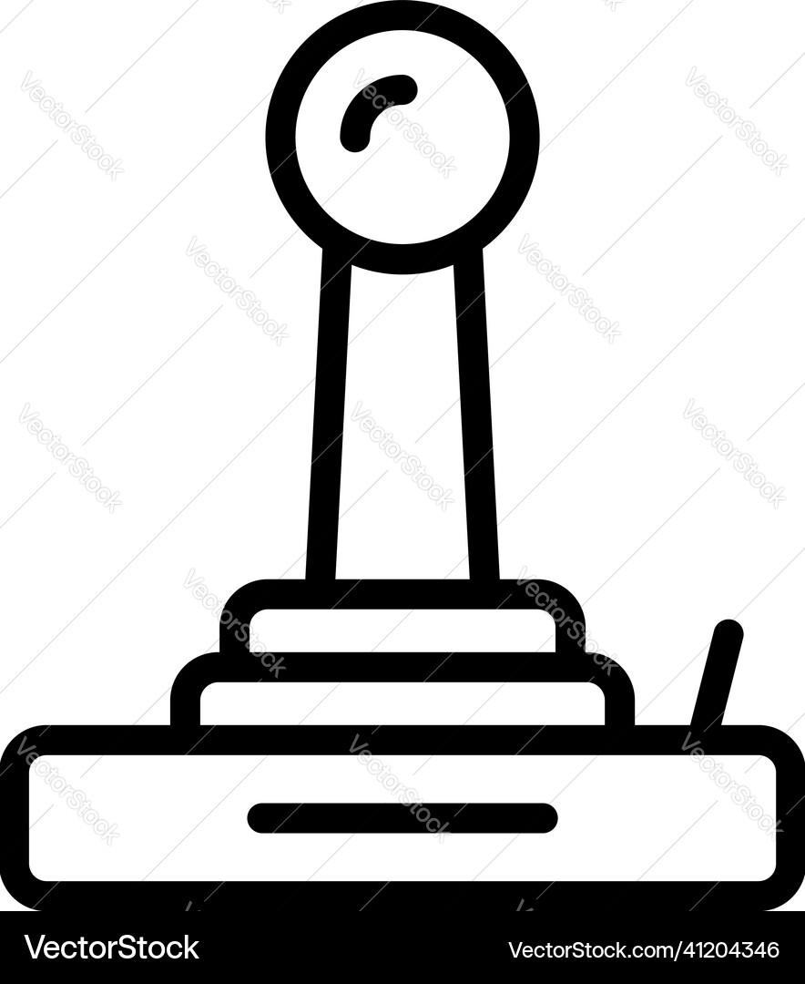 Game joystick icon outline computer store Game joystick icon outline computer store Vector Image