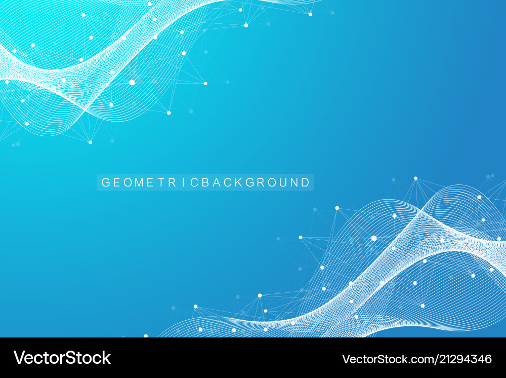 Geometric abstract background with connected lines Geometric abstract background with connected lines vector image