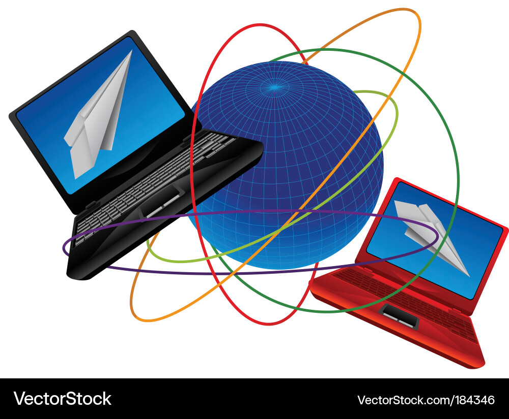 Internet communication Vector Image