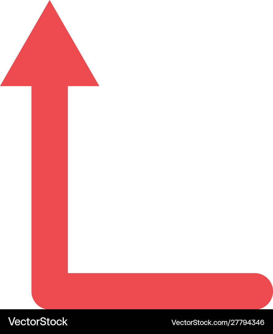 Isolated red arrow icon design Vector Image