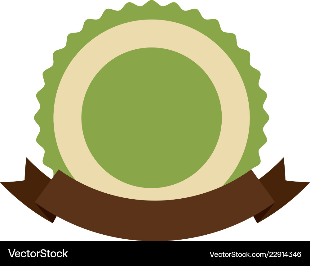 Label ribbon empty Vector Image