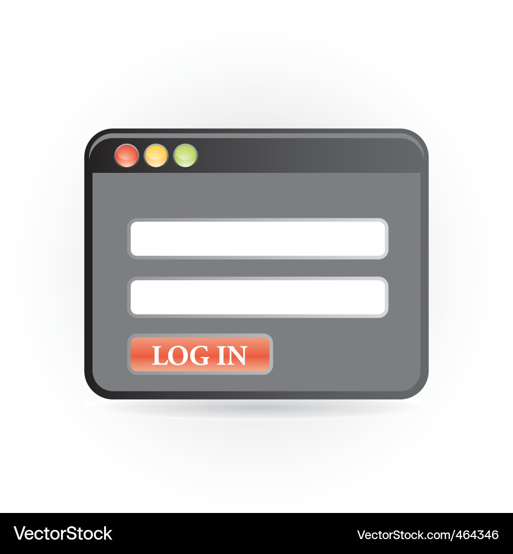 Log in icon vector image