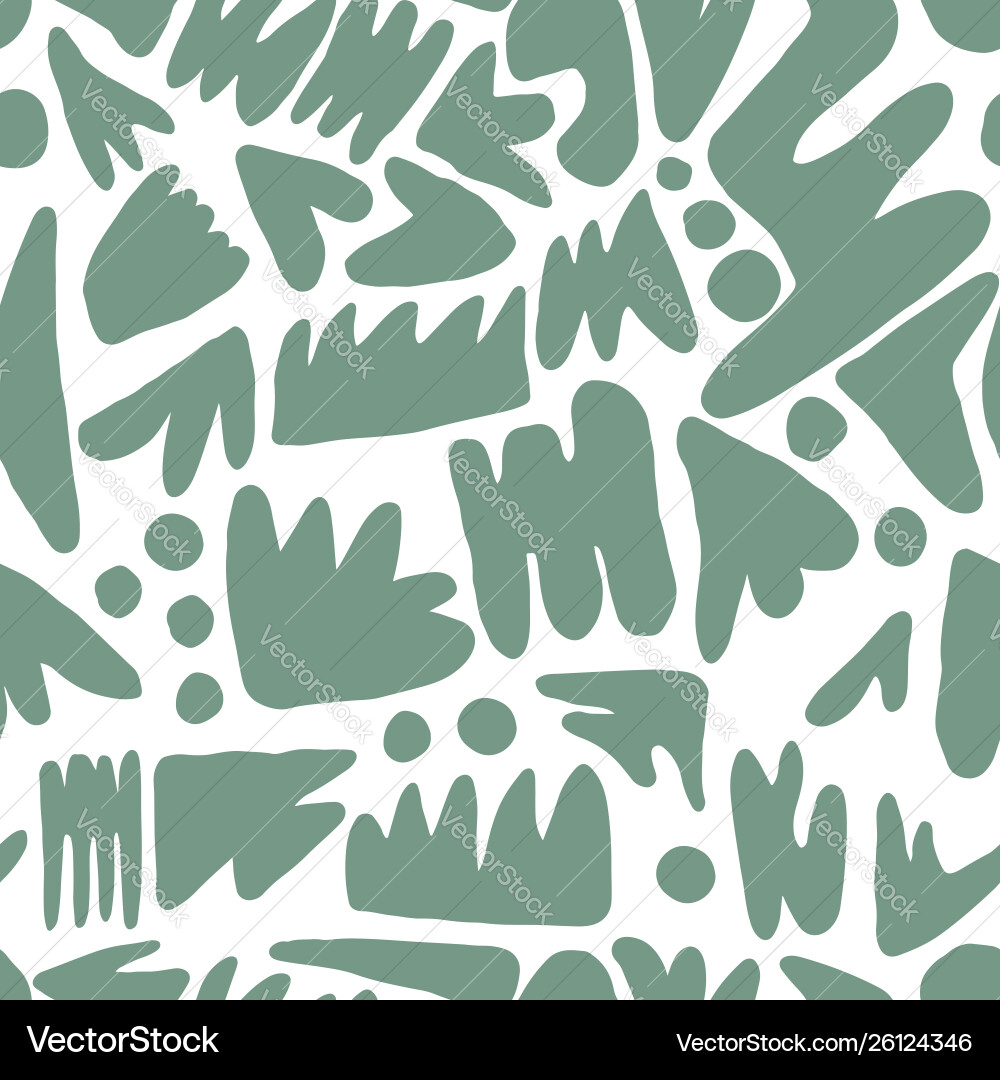 Modern abstract blotch shape seamless pattern Modern abstract blotch shape seamless pattern vector image