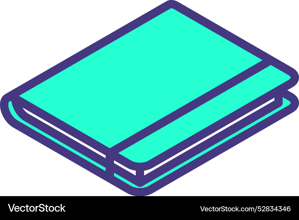 Notebook Isometric Icon vector image