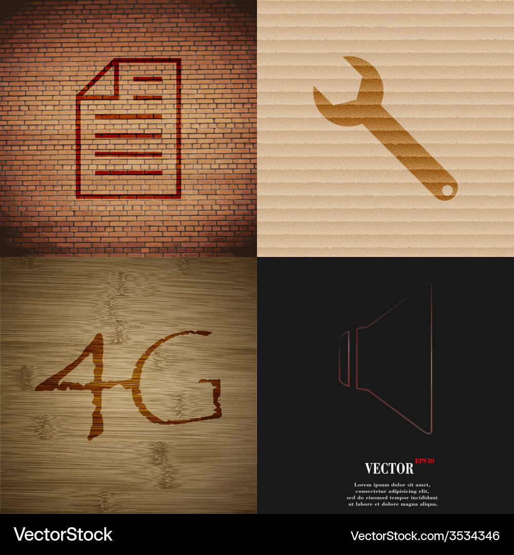 Set of abstract backgrounds with different web vector image