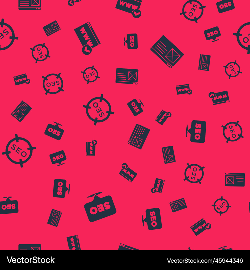 Set seo optimization website template Set seo optimization website template Vector Image