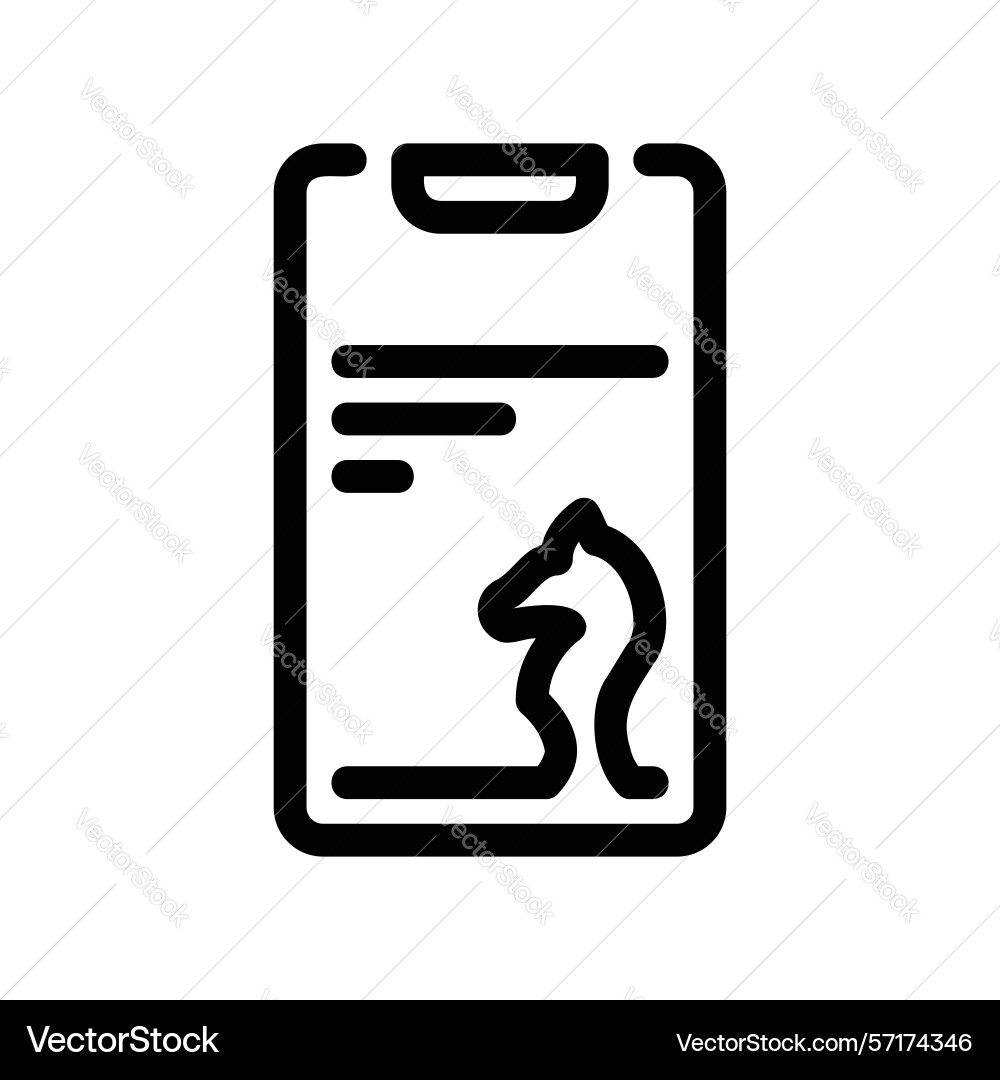 Simple icon notebook chess Vector Image