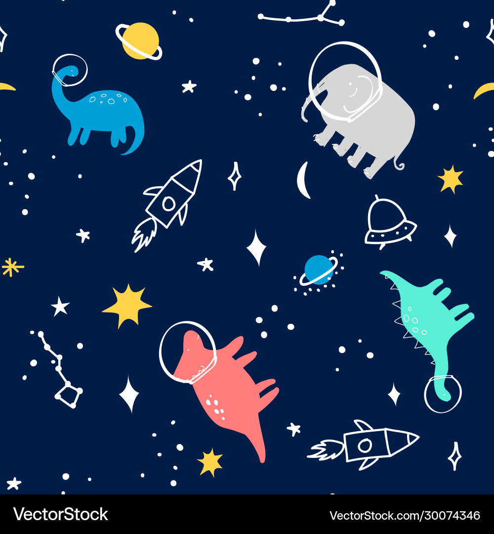 Space pattern Space pattern vector image