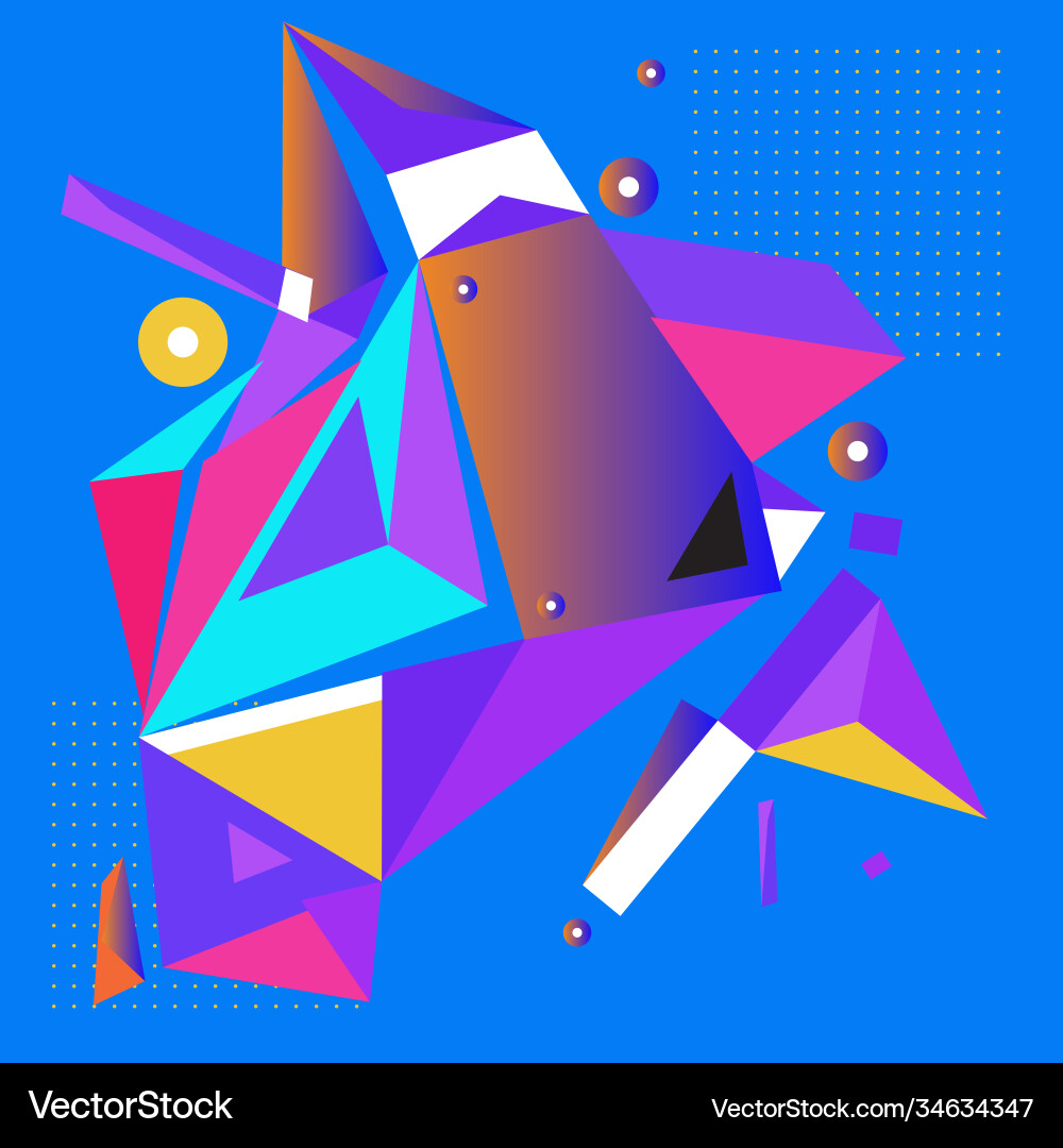 Abstract modern triangles background pattern vector image