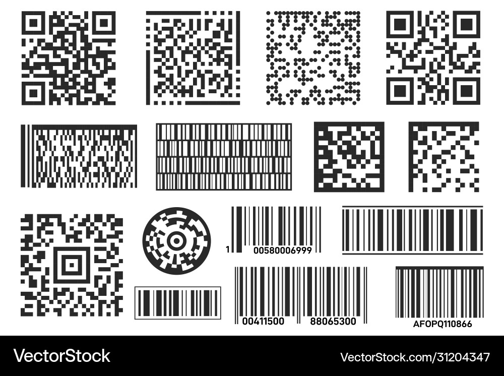 Barcode bar code label isolated for scan info Barcode bar code label isolated for scan info vector image