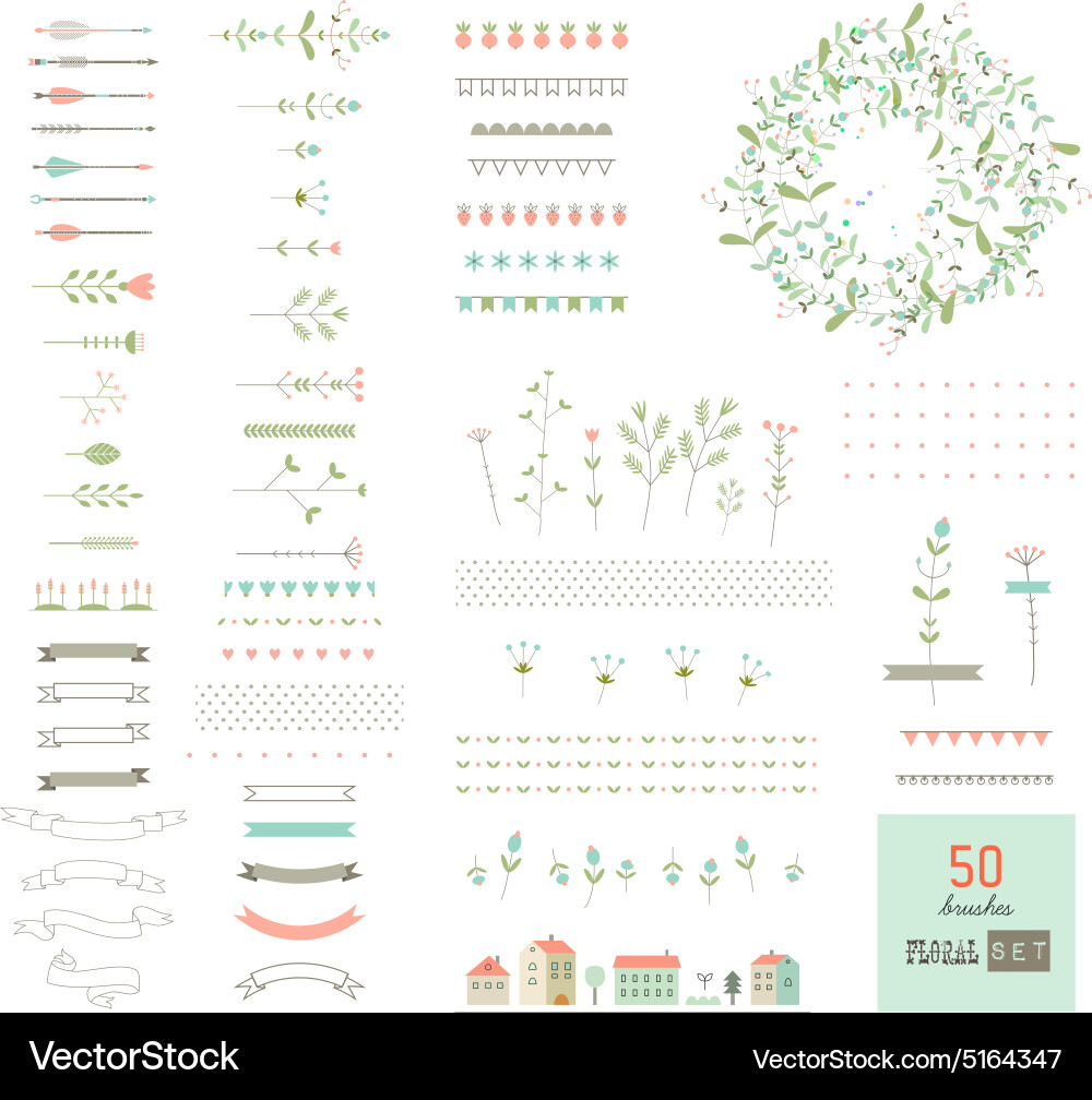 Decorative design elements Royalty Free Vector Image
