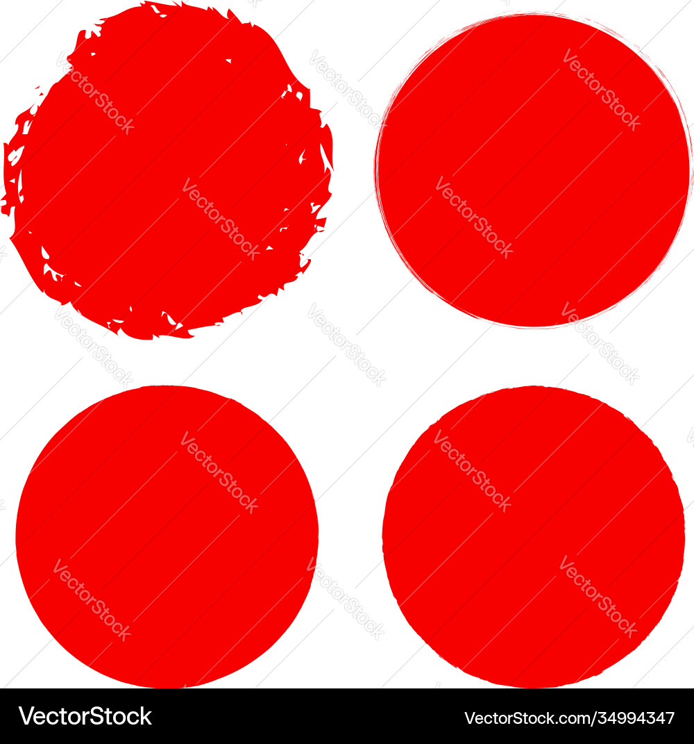 Grungy circle blob blotch Vector Image