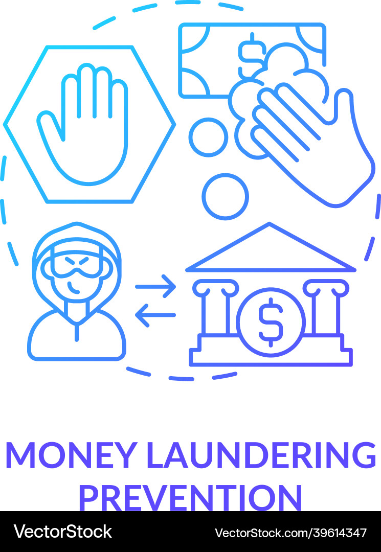 Illegal economical processes prevention concept Illegal economical processes prevention concept vector image