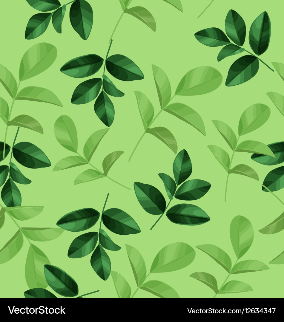 Leaf pattern background vector image