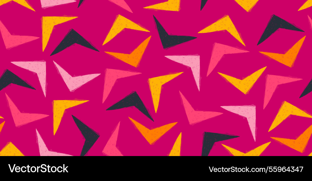 Seamless pattern with colorful triangle shapes Vector Image