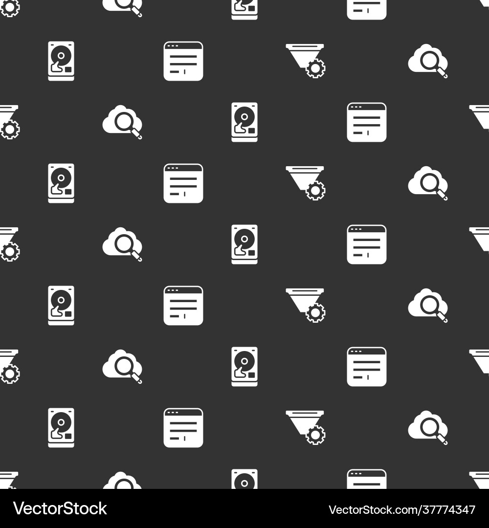 Set filter setting search cloud computing hard Set filter setting search cloud computing hard vector image