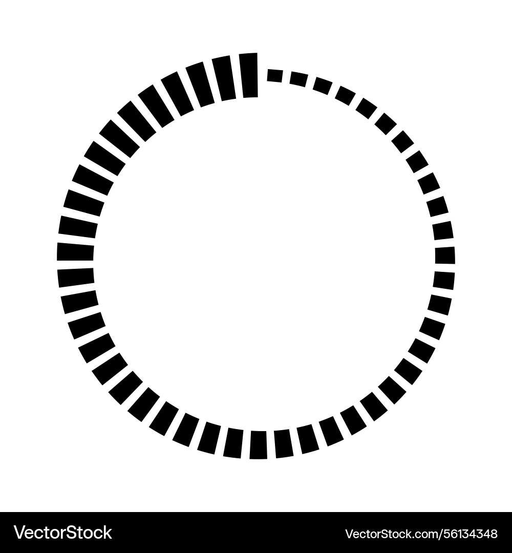 Dynamic circular progress bar loading Vector Image