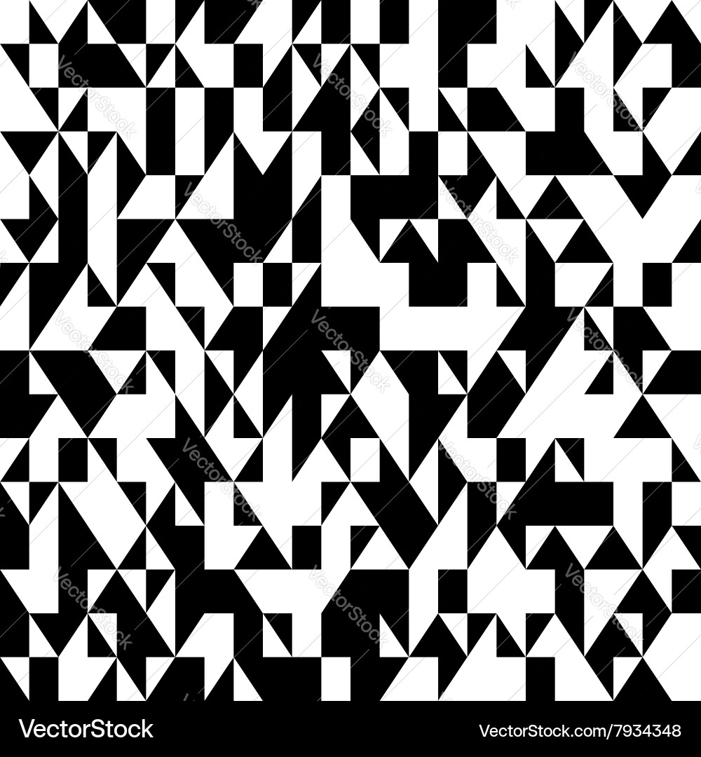 Geometric Triangles Pattern vector image