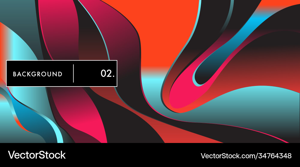 Liquid color background design fluid gradient vector image