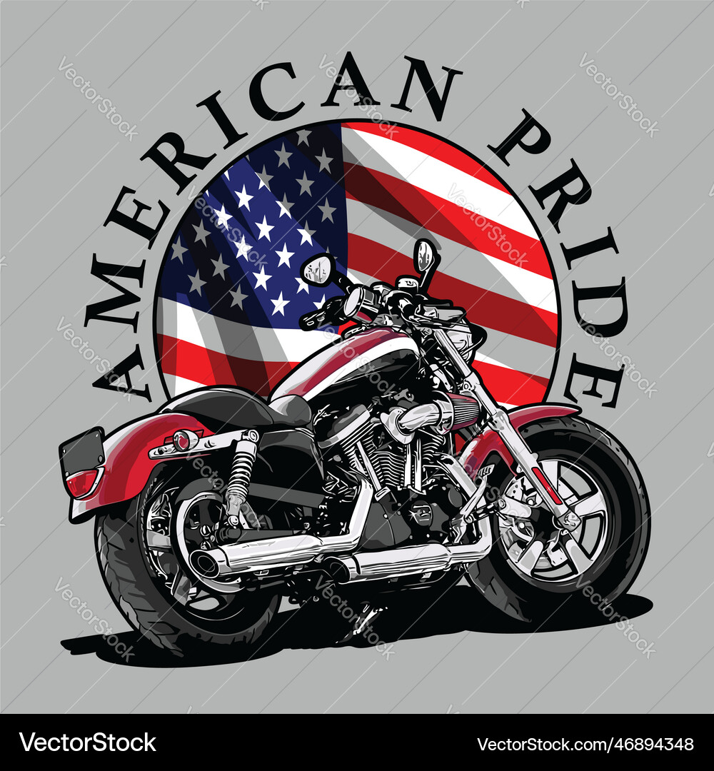 Motorcycle cruiser template for graphic design Motorcycle cruiser template for graphic design vector image