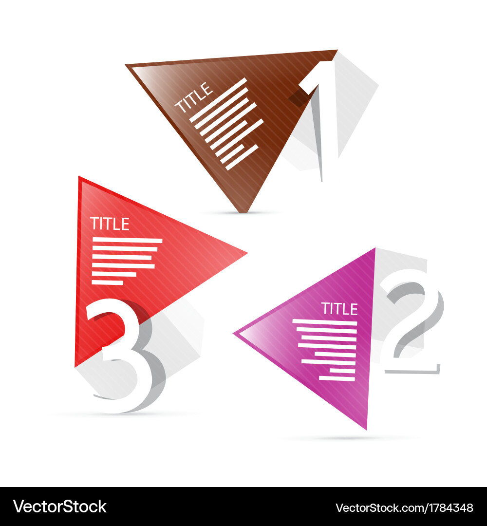 Progress steps for tutorial infographics vector image