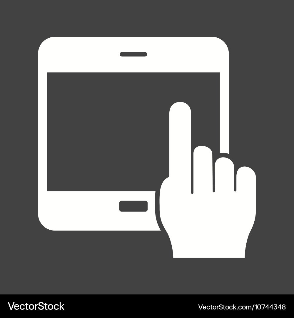 Using touch device vector image