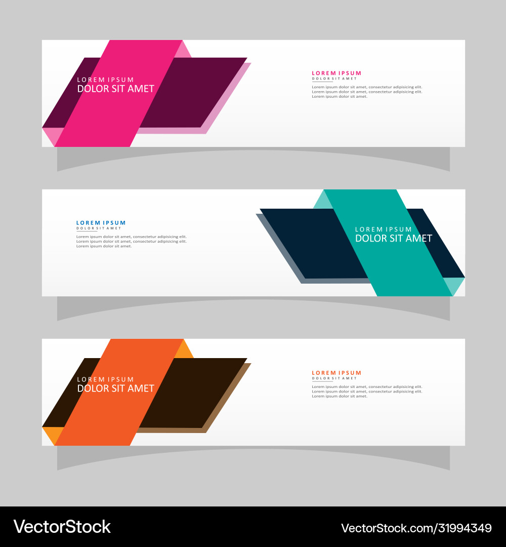 Abstract design banner web template Abstract design banner web template vector image