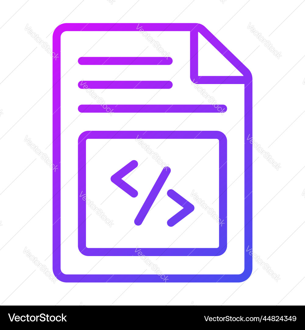 Coding icon user interface as a simple sign Vector Image
