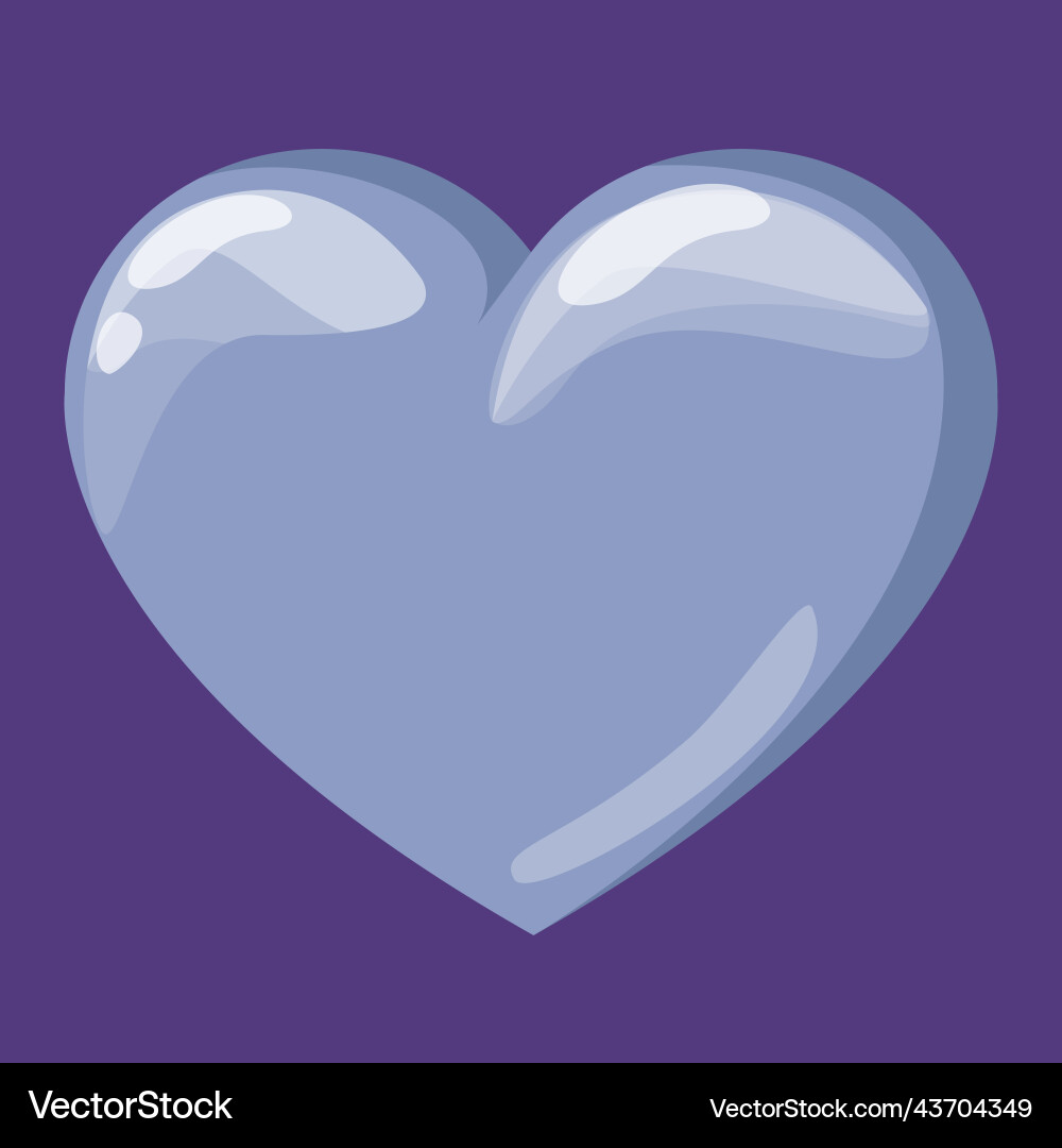 Empty heart container isolated game icon vector image