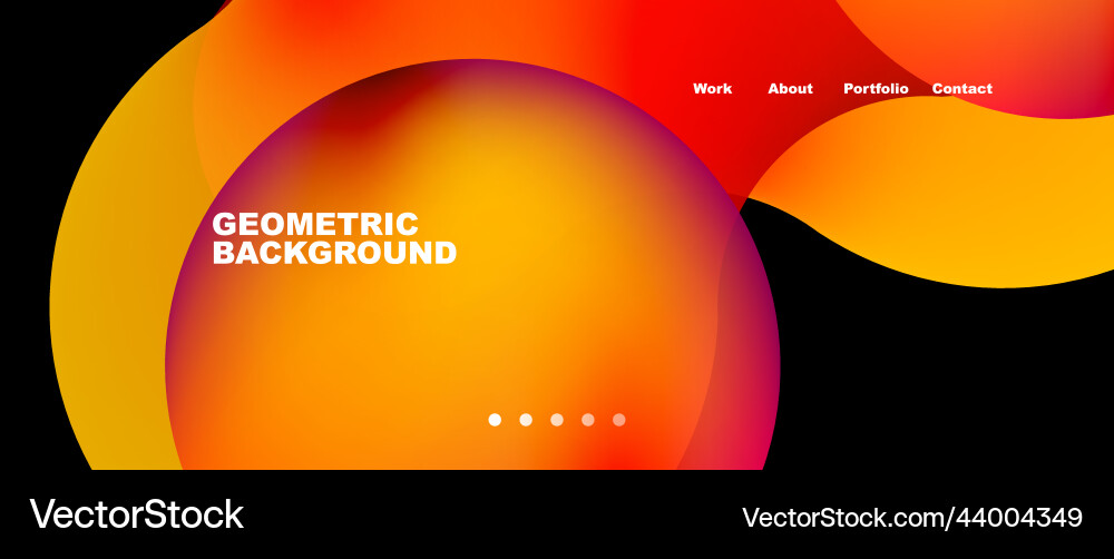 Flowing gradient colors and round elements Flowing gradient colors and round elements Vector Image