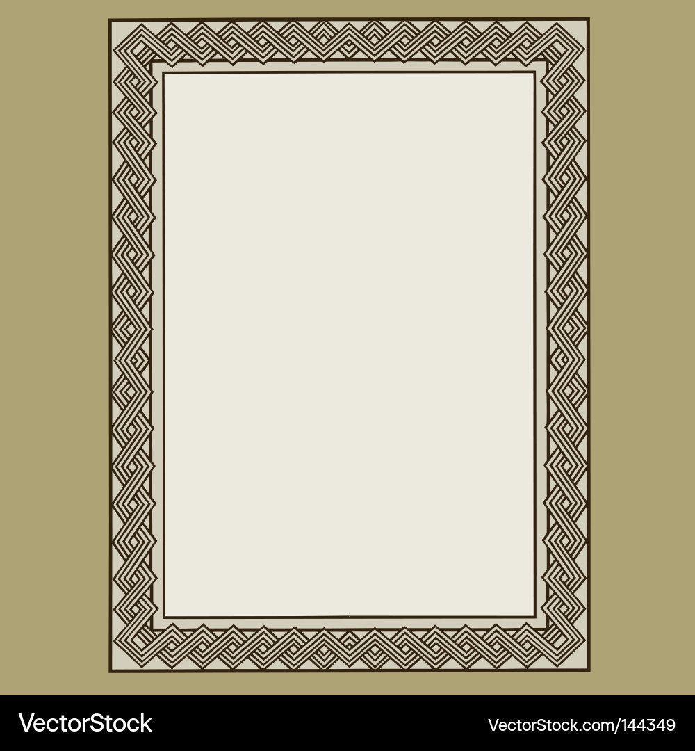 Intricate Mesh Border Vector Image