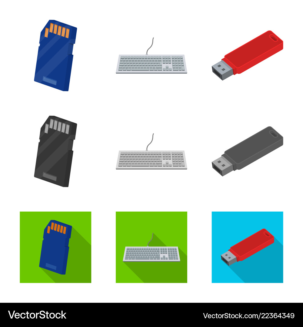 Isolated object of laptop and device symbol set Isolated object of laptop and device symbol set vector image