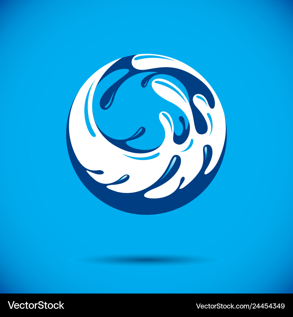 Ocean freshness theme logotype water day Ocean freshness theme logotype water day vector image