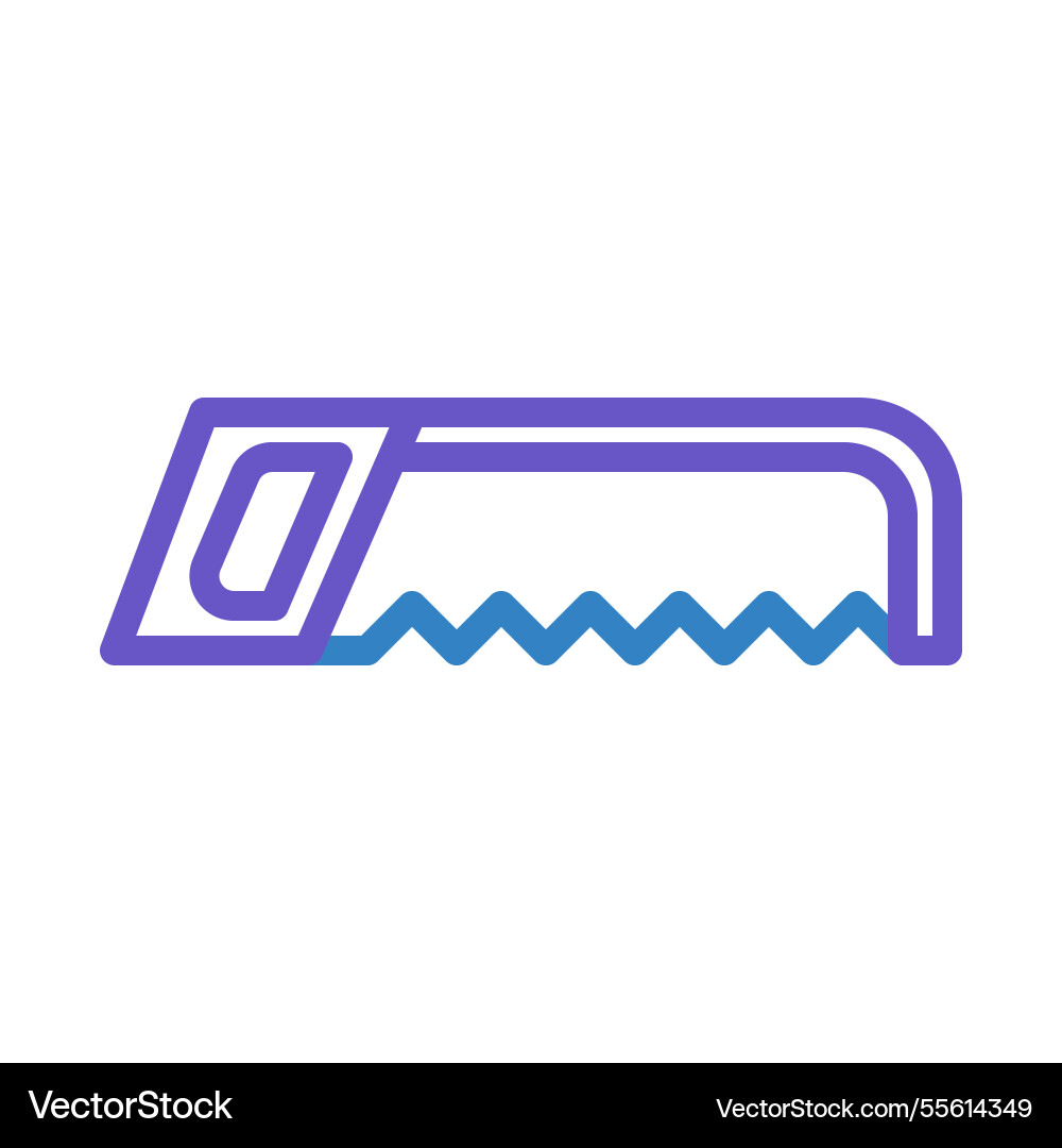 Simple of a hacksaw minimal design Vector Image
