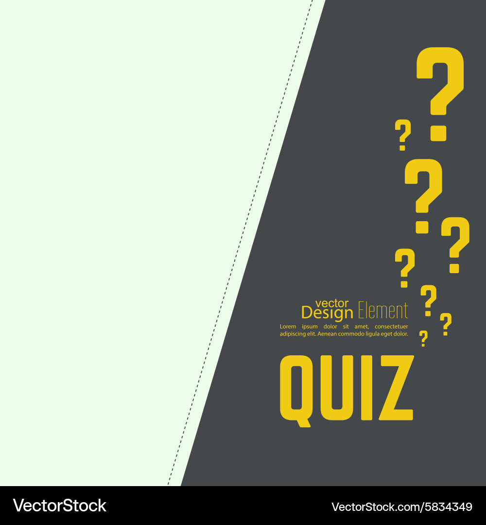 Time for questions and answers Vector Image