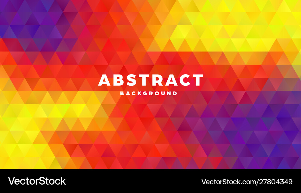Triangle polygonal abstract background colorful Triangle polygonal abstract background colorful vector image