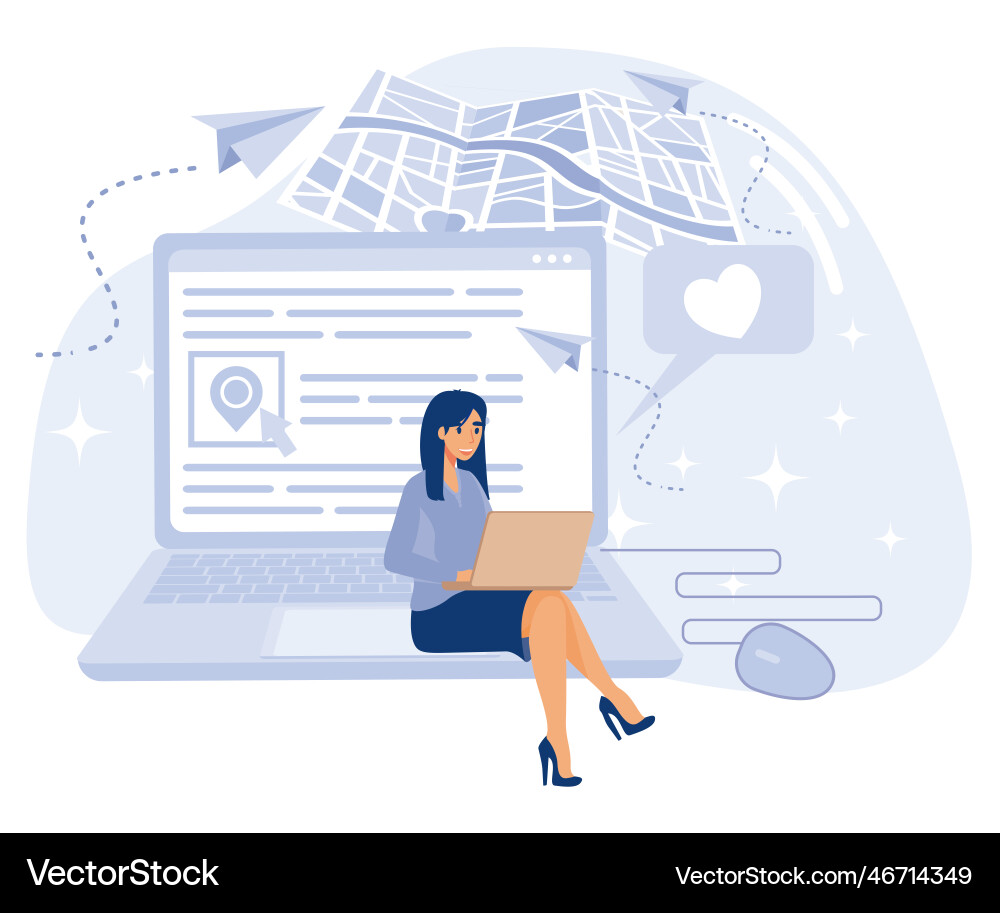Website optimization concept click tracking seo Website optimization concept click tracking seo vector image